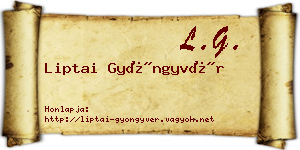 Liptai Gyöngyvér névjegykártya